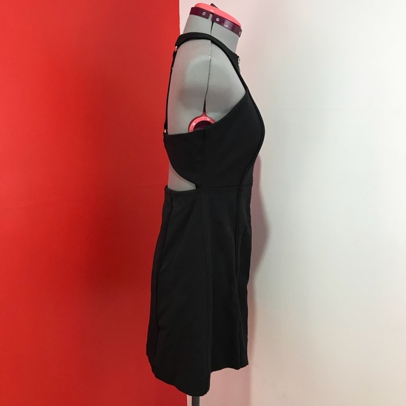 NWOT Free People Black High Neck Cool Mini Dress - Picture 7 of 8